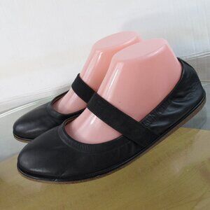 Lucky Brand Mary Jane Flats Shoes Black Leather Size 9